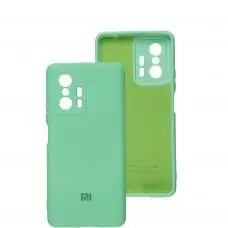 Чехол для Xiaomi 11T Silicone Separate camera бирюзовый