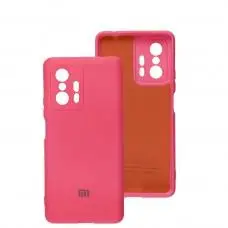 Чехол для Xiaomi 11T Silicone Separate camera pink