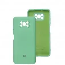 Чехол для Xiaomi Poco X3 / X3 Pro Silicone Separate camera бирюзовый