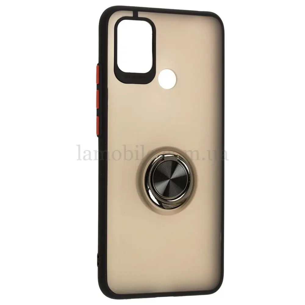 Чехол для Xiaomi Redmi 9C LikGus Maxshield Ring черный