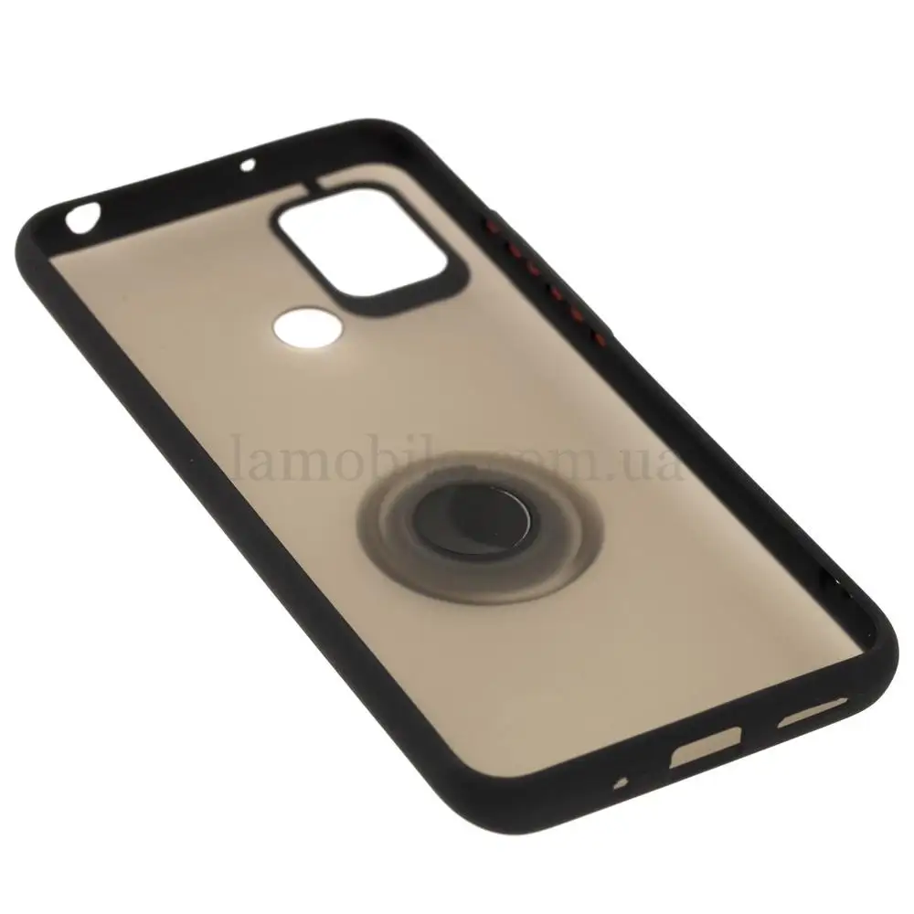 Чехол для Xiaomi Redmi 9C LikGus Maxshield Ring черный
