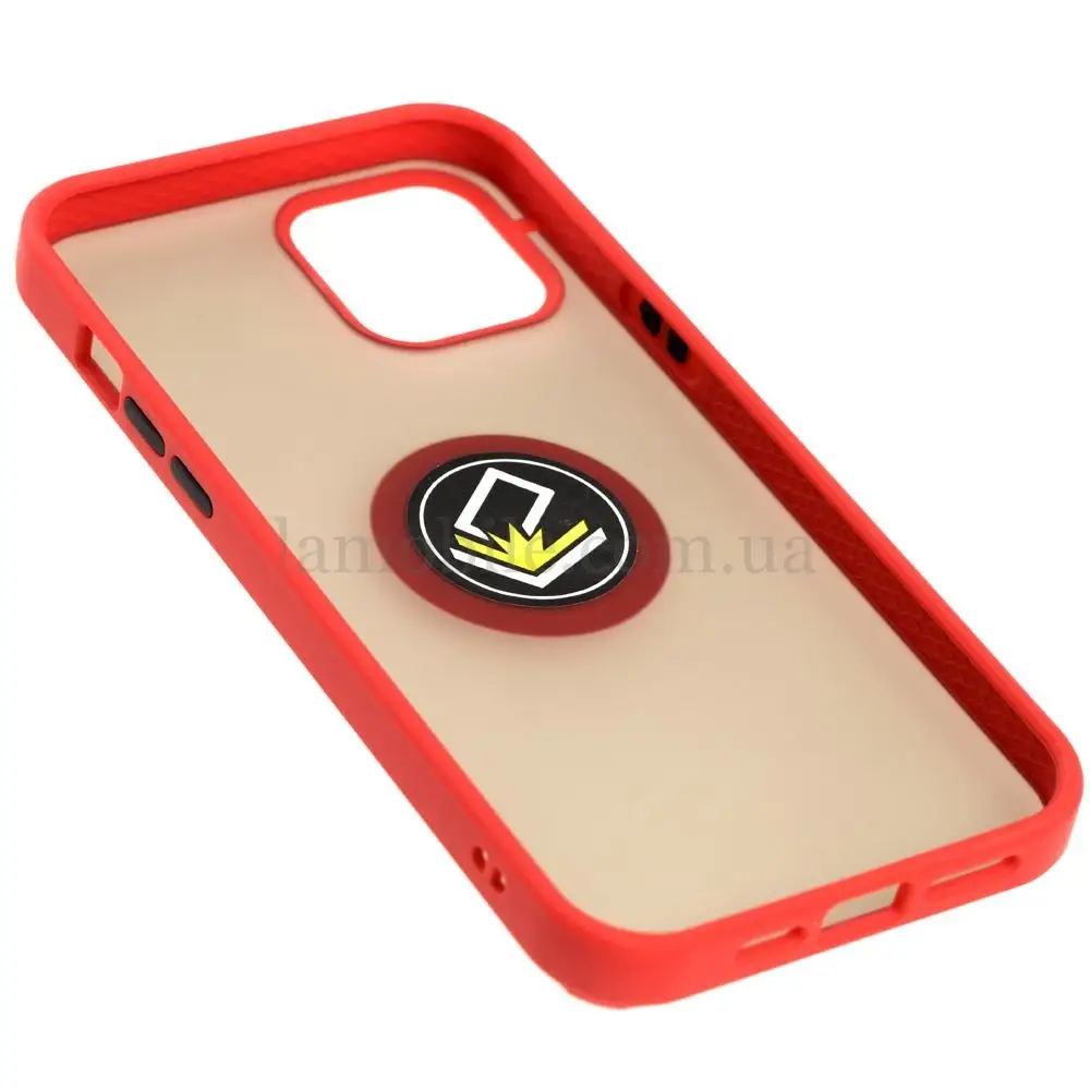 Чохол для iPhone 12 Pro Max LikGus Edging Ring червоний