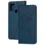 Чохол книжка Business Leather для Samsung Galaxy A21s (A217) синій