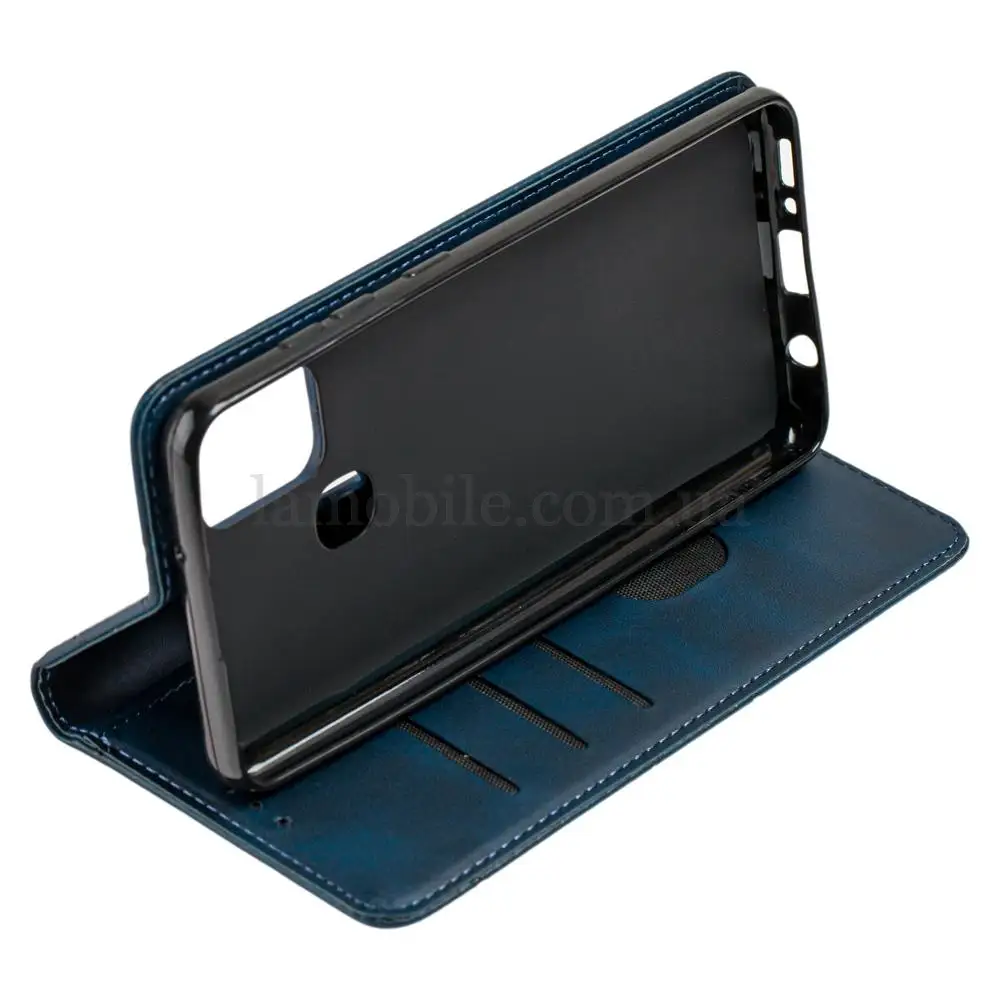 Чохол книжка Business Leather для Samsung Galaxy A21s (A217) синій