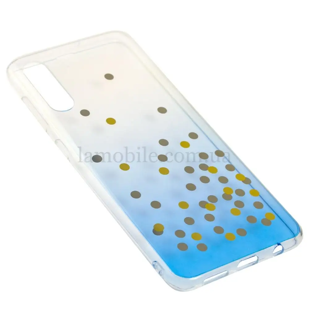 Чехол для Samsung Galaxy A50 / A50s / A30s crystal shine голубой