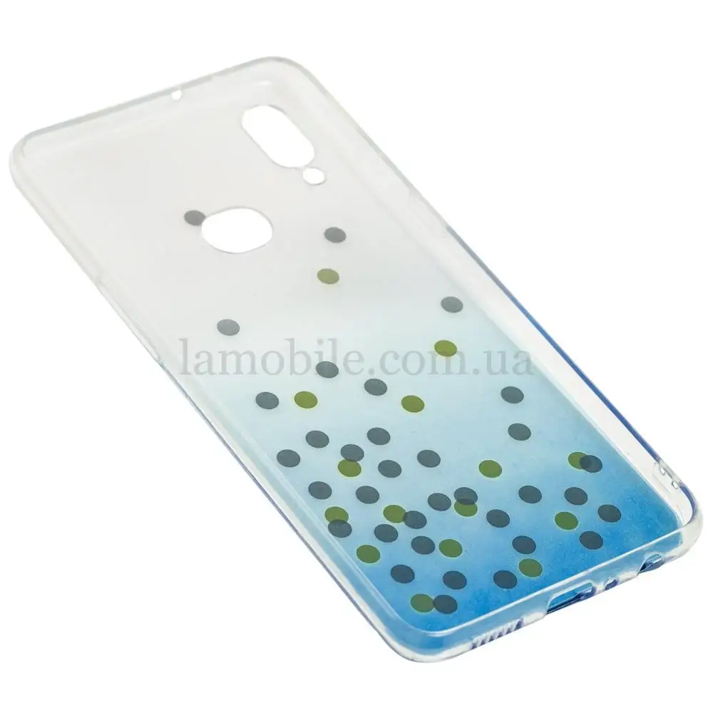 Чехол для Samsung Galaxy A10s (A107) crystal shine голубой