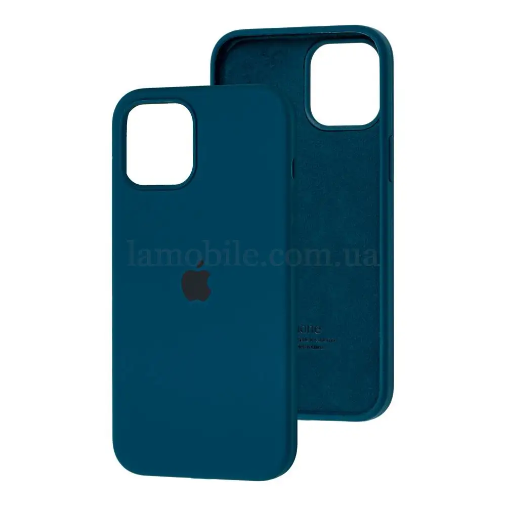 Чехол для iPhone 12 mini Silicone Full синий / cosmos blue 