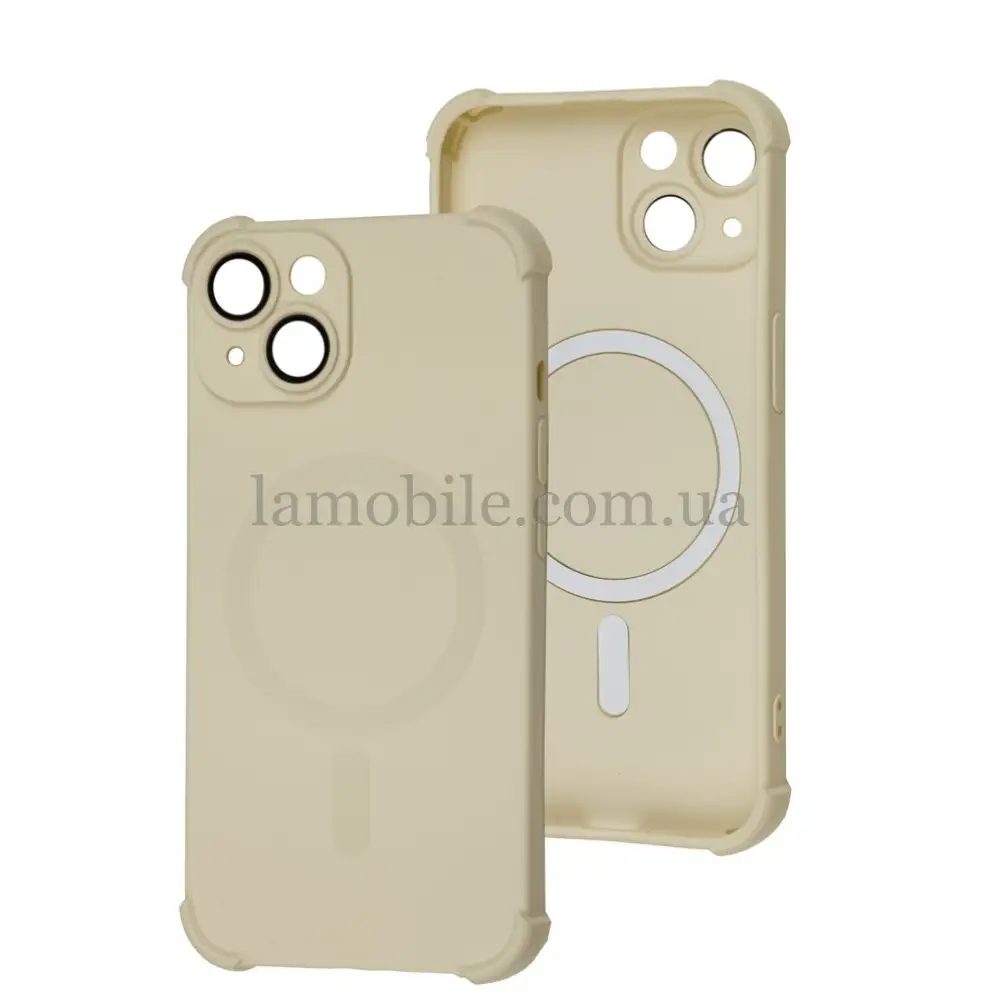 Чохол для iPhone 14 WAVE Silk Touch WXD MagSafe white