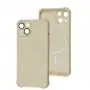 Чохол для iPhone 14 WAVE Silk Touch WXD MagSafe white
