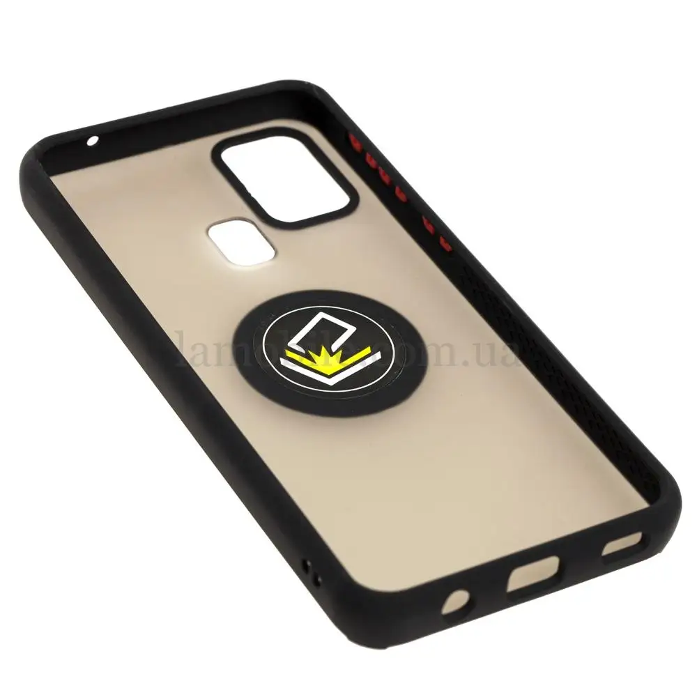 Чохол для Samsung Galaxy M21 / M30S / M31 LikGus Edging Ring чорний / червоний