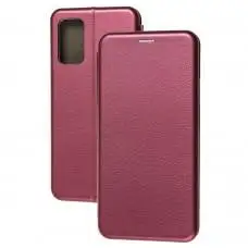 Чохол книжка Premium для Xiaomi Poco M3 / Redmi 9T бордовий
