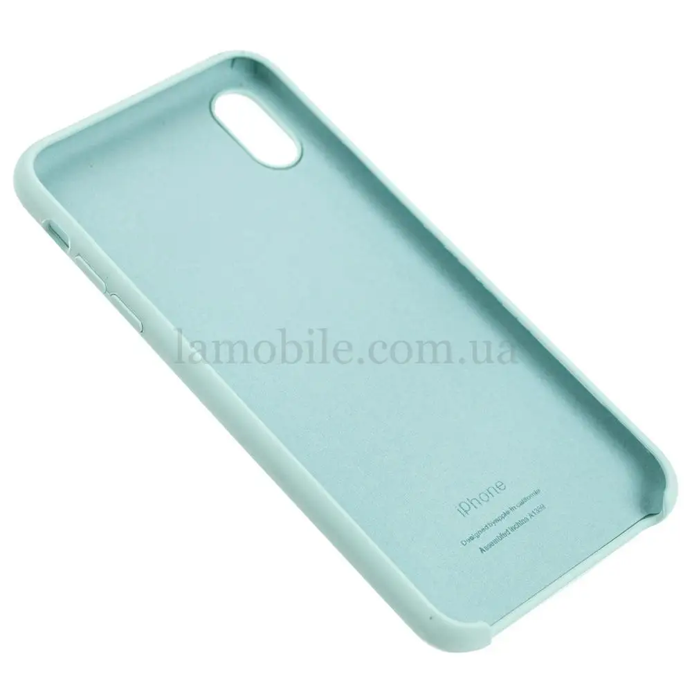Чехол silicone для iPhone Xs Max case turquoise