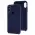 Чехол Silicone для iPhone X / Xs case темно синий