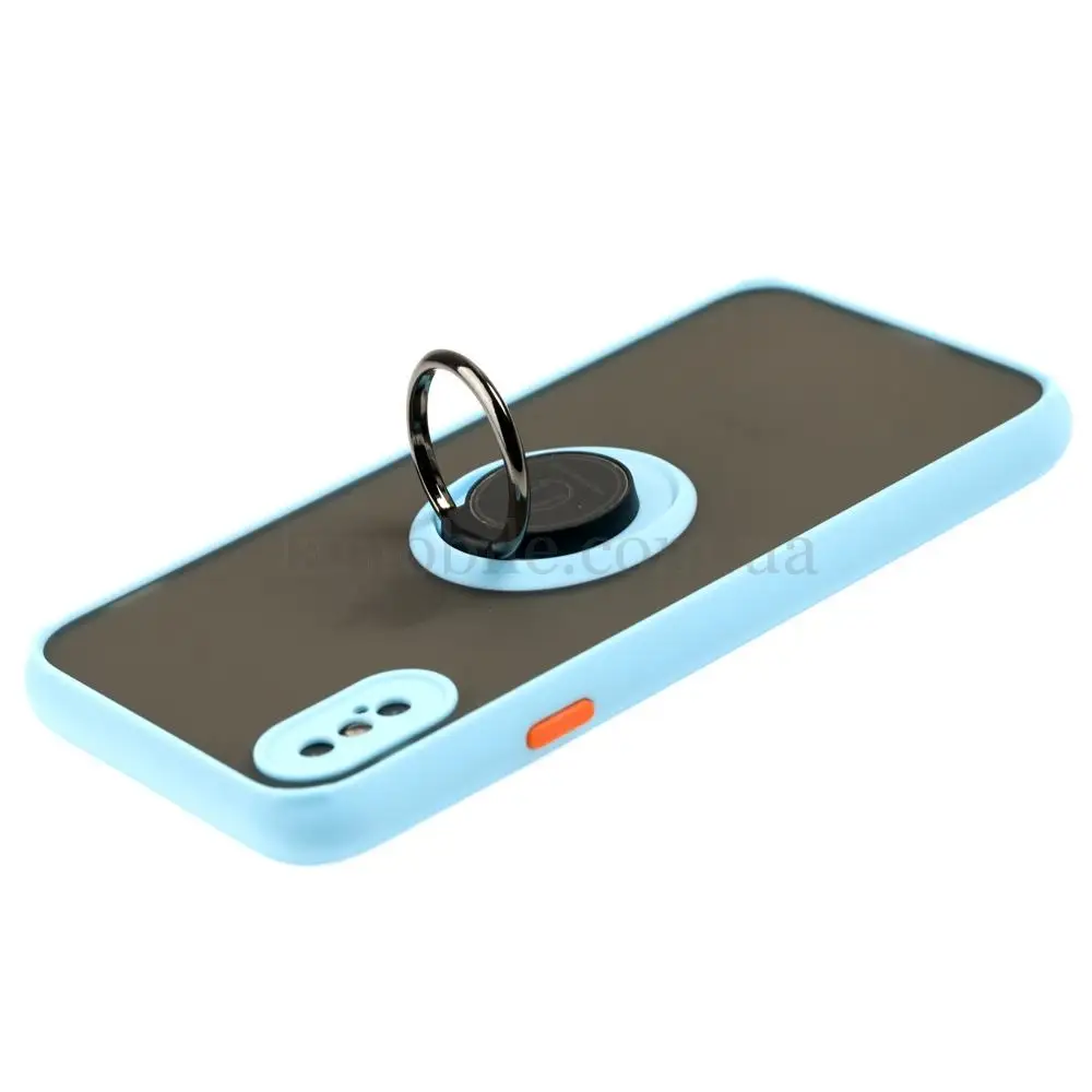 Чохол для iPhone X / Xs LikGus Edging Ring бірюзовий