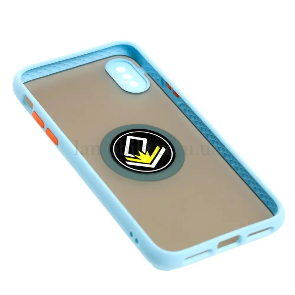 Чохол для iPhone X / Xs LikGus Edging Ring бірюзовий