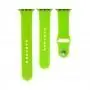 Ремешок для Apple Watch 42-44mm Band Silikone Two - Piece shiny green