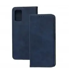 Чехол книжка для Samsung Galaxy A03s (A037) Black magnet синий