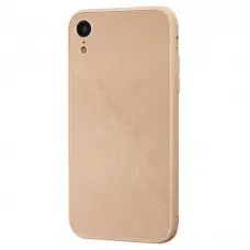 Чохол для iPhone Xr glass LV персиковий
