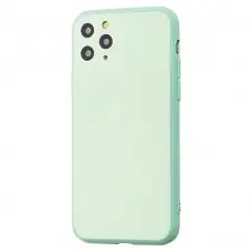 Чохол для iPhone 11 Pro glass LV бірюзовий
