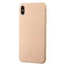 Чохол для iPhone Xs Max glass LV персиковий