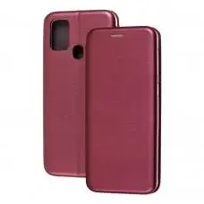 Чехол книжка Premium для Samsung Galaxy M31 (M315) бордовый