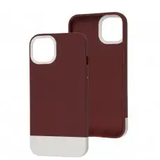 Чохол для iPhone 13 Bichromatic wine/white