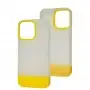 Чехол для iPhone 13 Pro Bichromatic matte/yellow