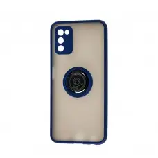 Чохол для Samsung Galaxy A03s (A037) LikGus Edging Ring синій
