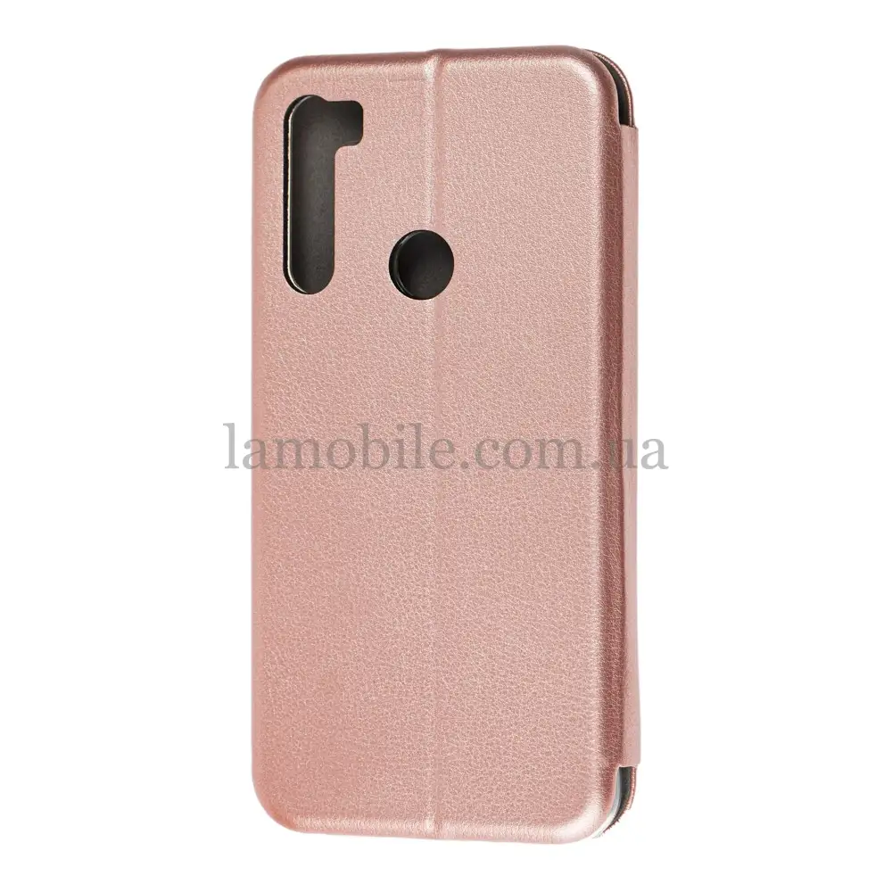 Чехол книжка Premium для Xiaomi Redmi Note 8T розово-золотистый