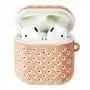 Чехол для AirPods Sport Design "розовый / белый"