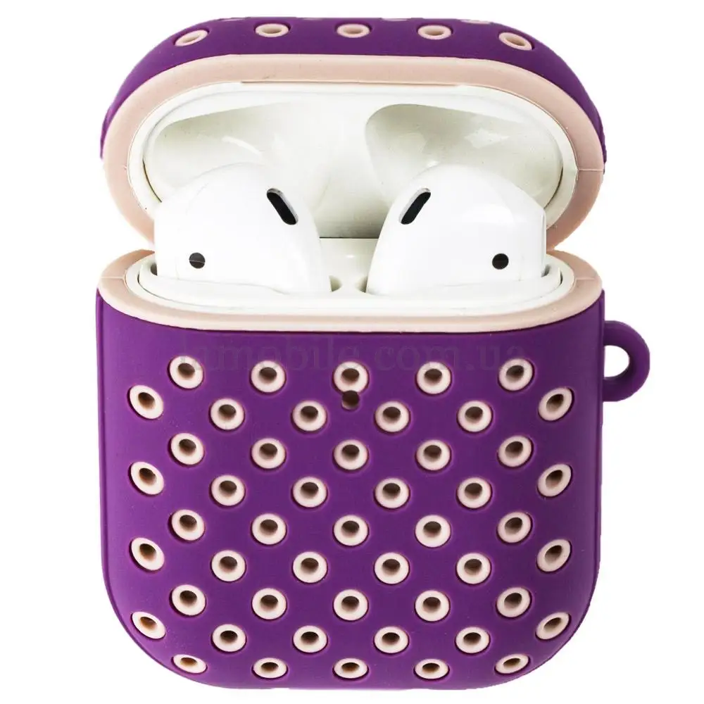Чохол для AirPods Sport Design "бузковий / рожевий"