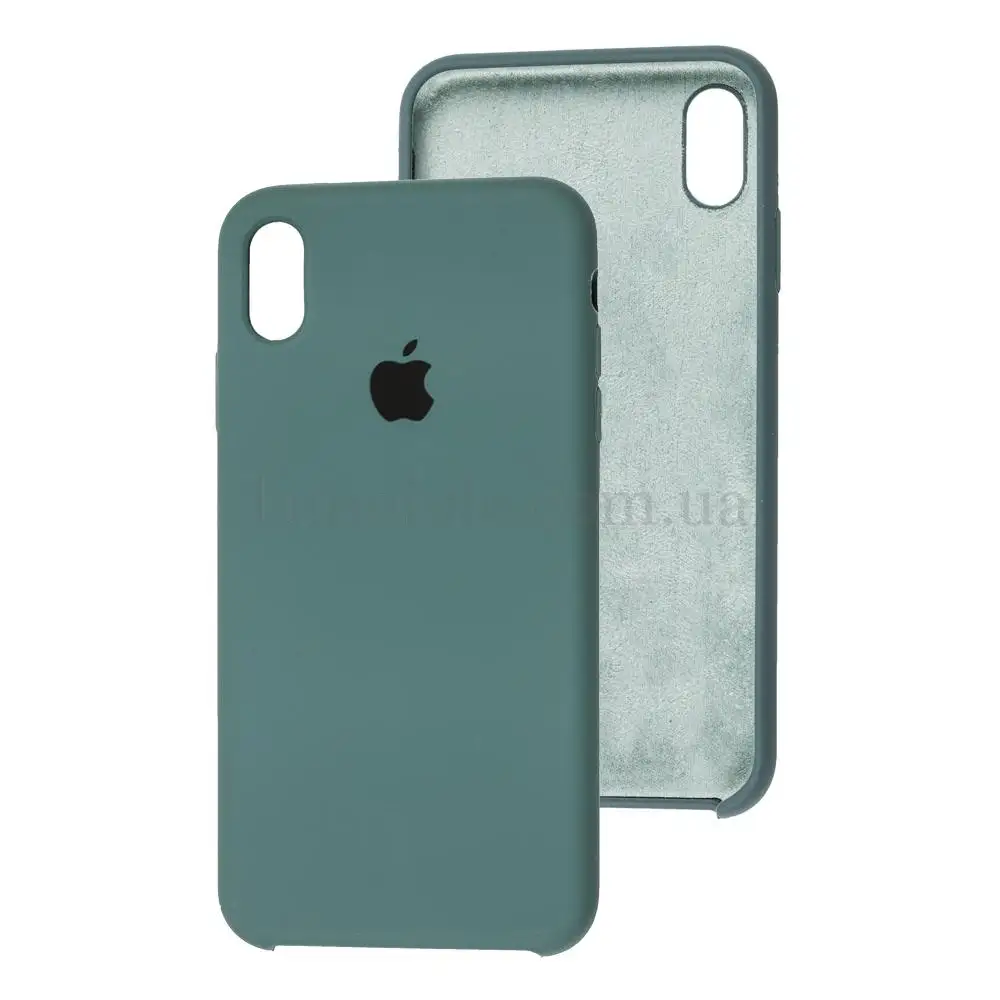 Чохол silicone case для iPhone Xs Max grandma ash