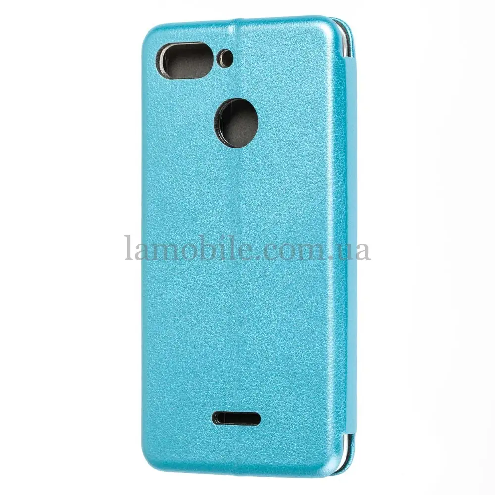 Чехол книжка для Xiaomi Redmi 6 Premium голубой