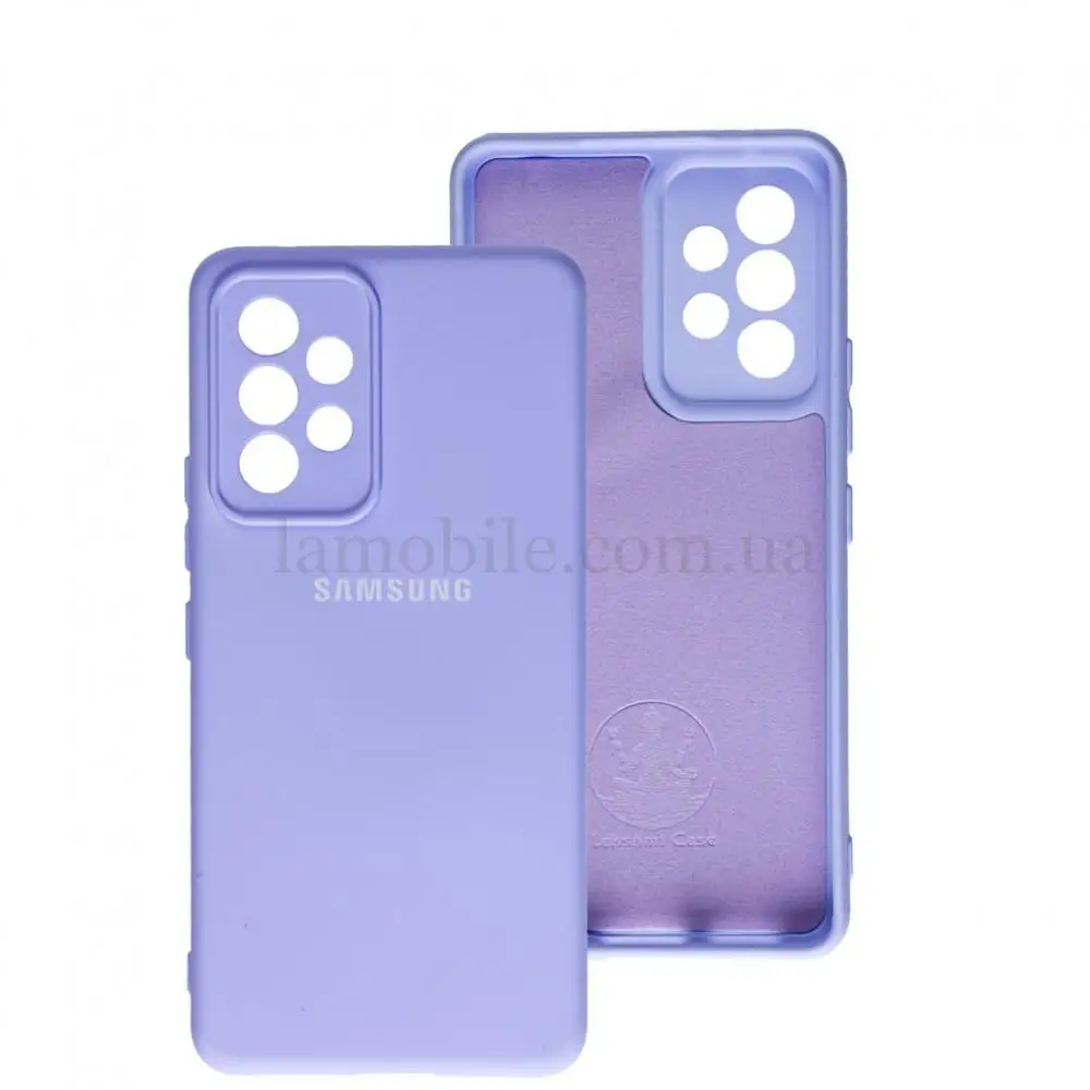Чехол для Samsung Galaxy A53 (A536) Silicone Full camera сиреневый / dasheen