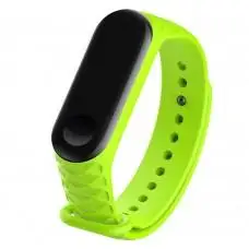 Ремешок для Xiaomi Mi Band 3 / 4 ромб Design силиконовый мятный