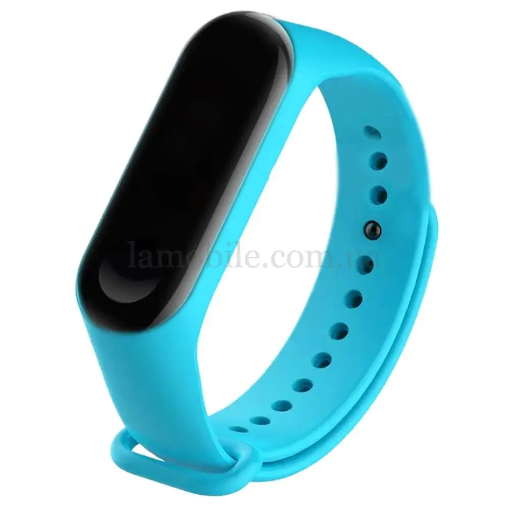 Ремешок для Xiaomi Mi Band 3 / 4 original design светло-голубой