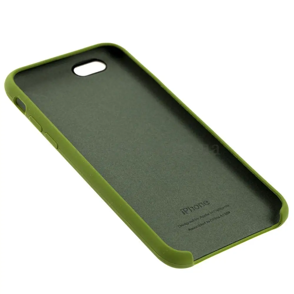 Чехол Silicone для iPhone 6 / 6s case army green