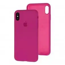 Чехол для iPhone X / Xs Silicone Full малиновый / dragon fruit 