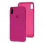 Чехол для iPhone X / Xs Silicone Full малиновый / dragon fruit 