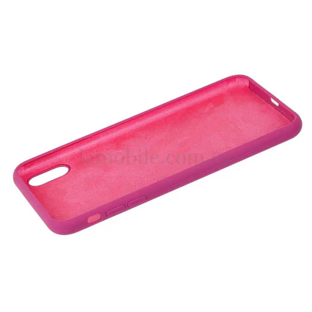 Чехол для iPhone X / Xs Silicone Full малиновый / dragon fruit 