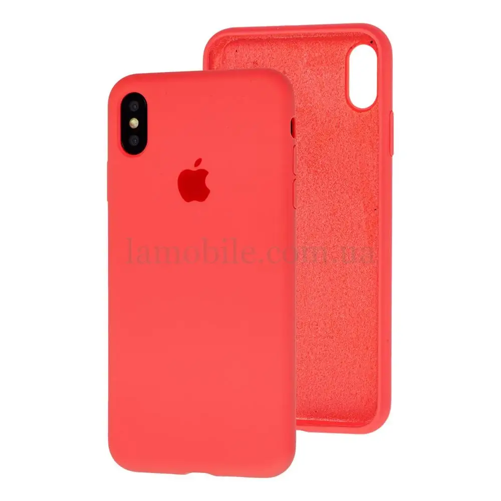 Чохол для iPhone X / Xs Silicone Full оранжевий / electric orange