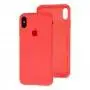 Чохол для iPhone X / Xs Silicone Full оранжевий / electric orange