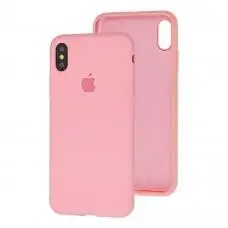 Чехол для iPhone X / Xs Silicone Full розовый / light pink