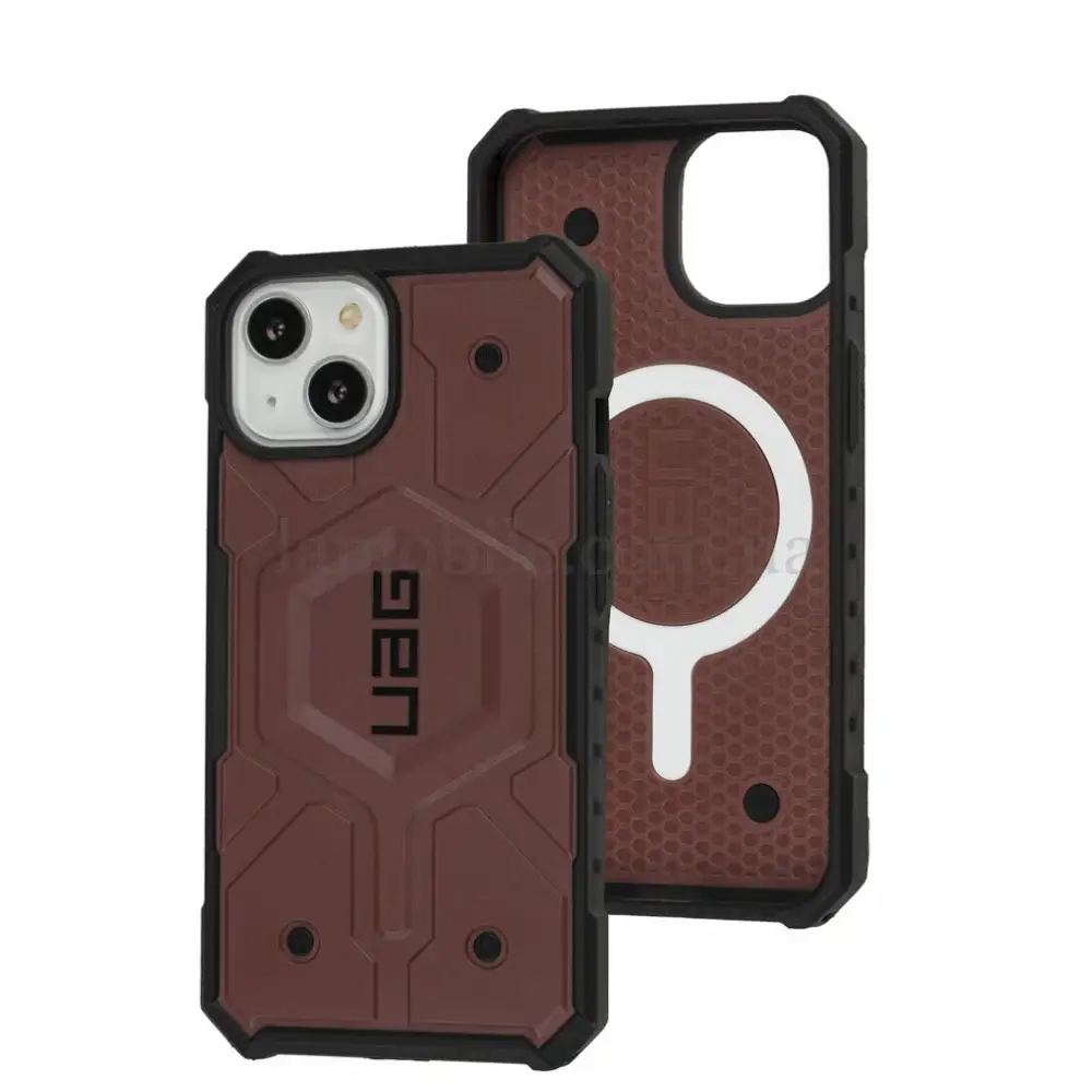 Чохол для iPhone 13 UAG Pathfinder MagSafe ударостійкий burgundy
