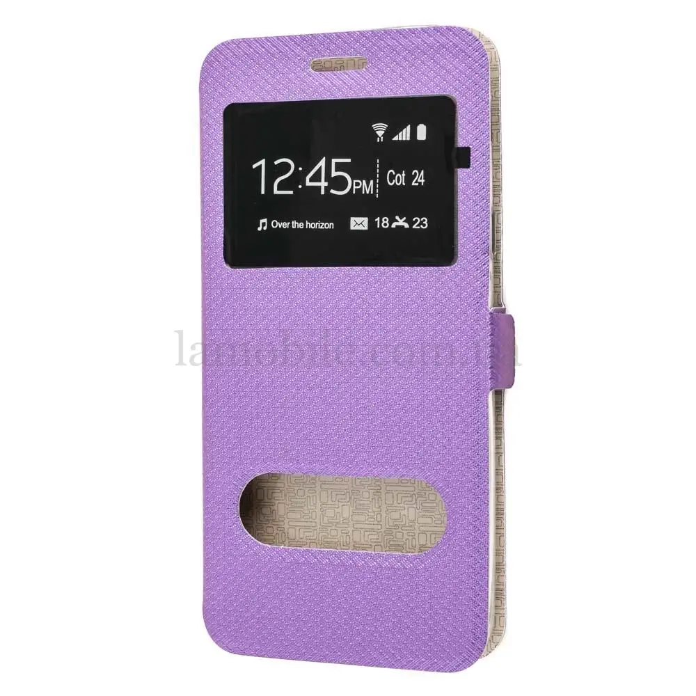Чехол книжка для Xiaomi Redmi S2 Modern Style с двумя окнами фиолетовый