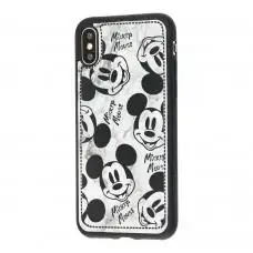 Чехол для iPhone X / Xs Mickey Mouse ретро черный