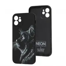 Чохол для iPhone 12 WAVE neon x luxo Wild cat
