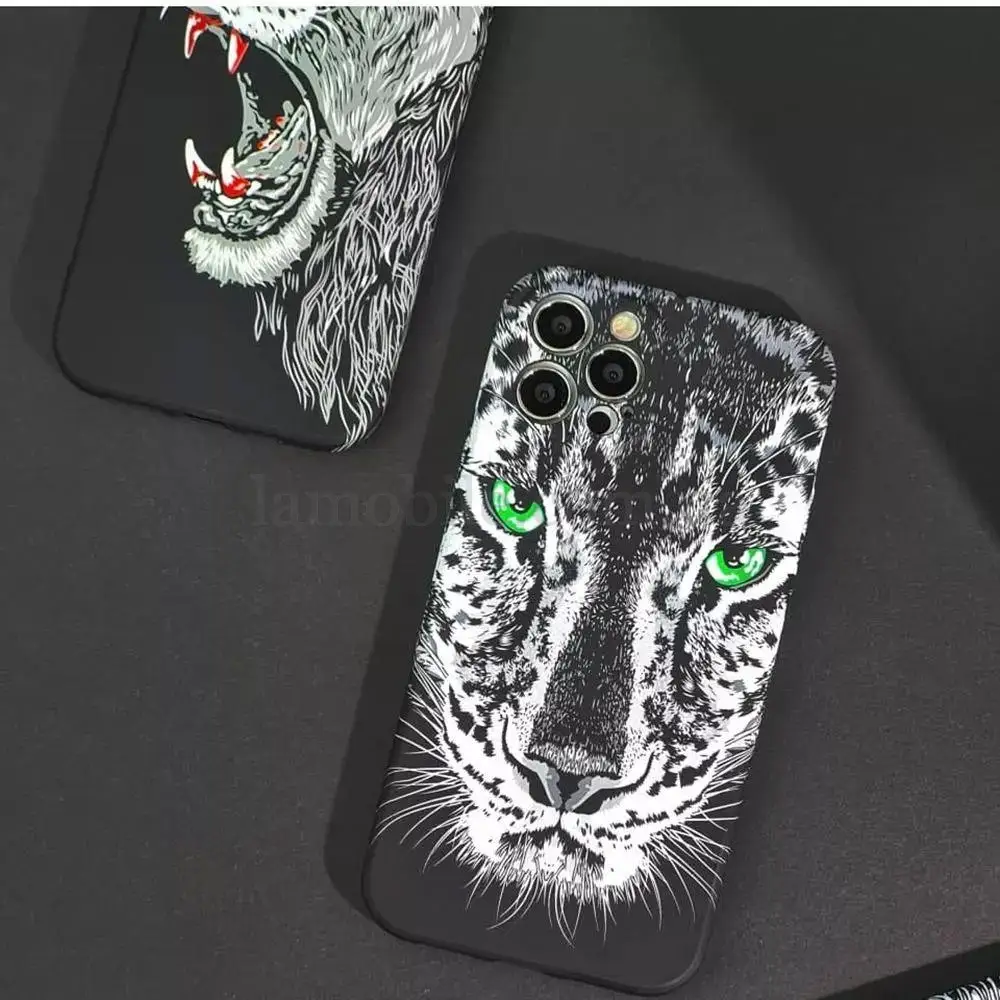 Чехол для iPhone 12 Pro WAVE neon x luxo Wild lion