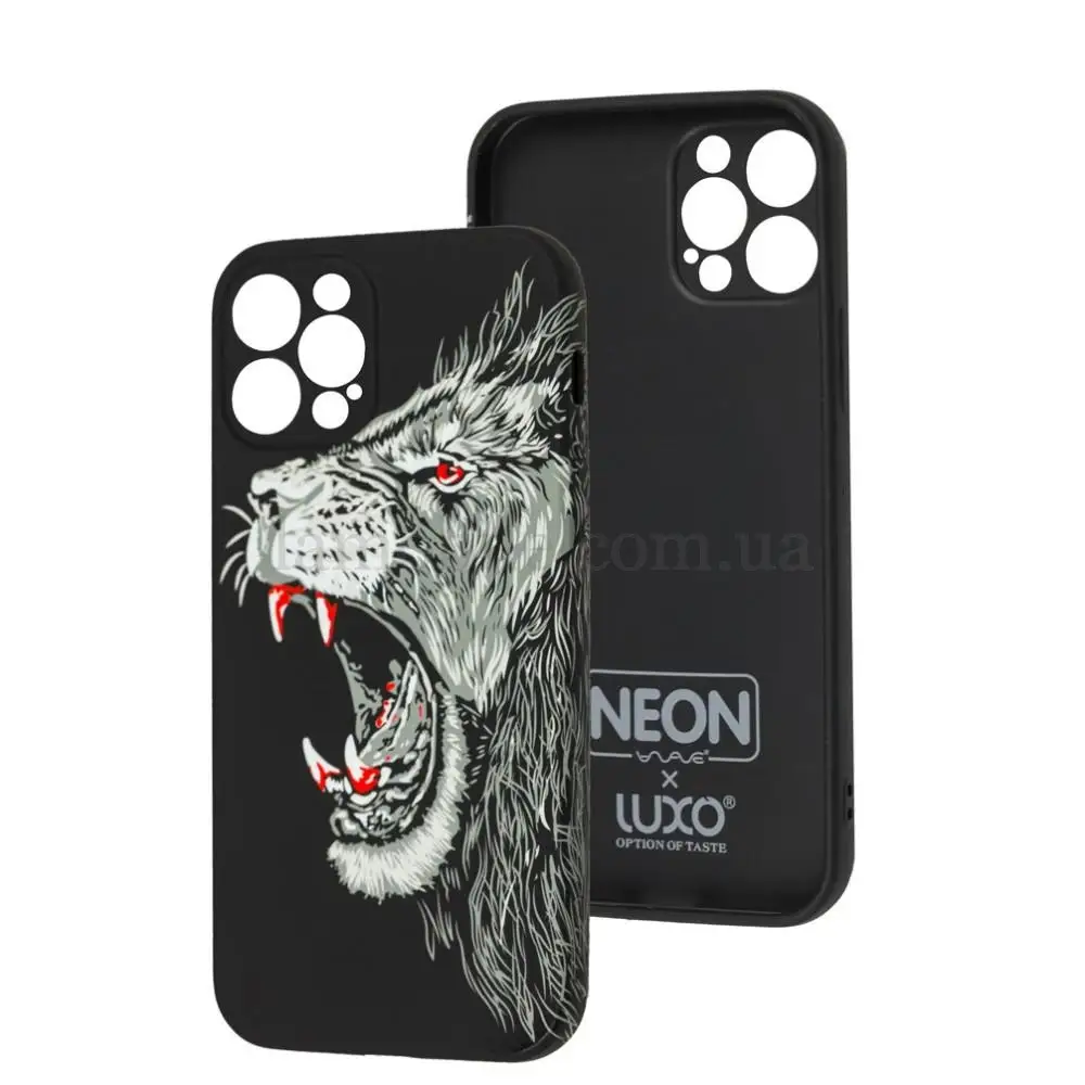 Чехол для iPhone 12 Pro WAVE neon x luxo Wild lion