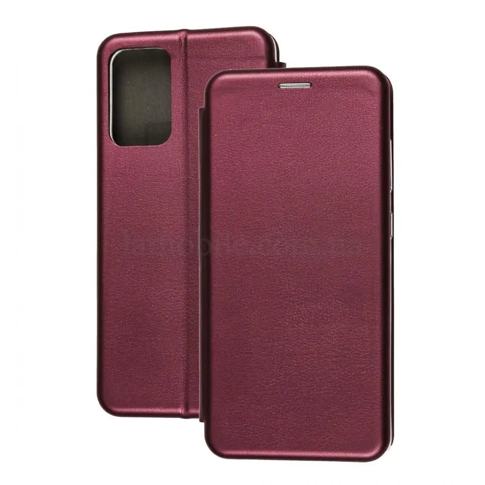 Чехол книжка Premium для Samsung Galaxy A72 бордовый